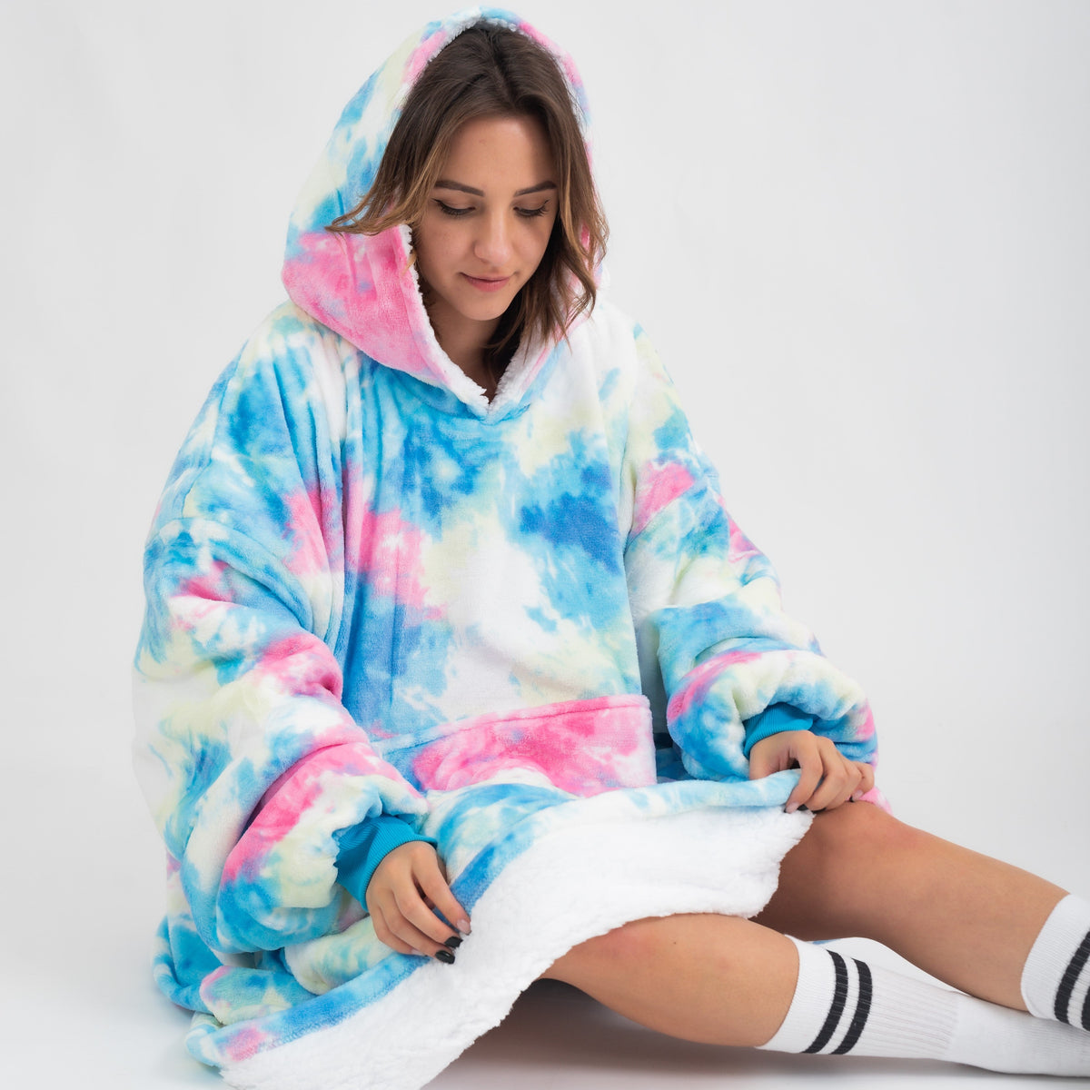 Puló Tie-Dye turcoaz