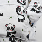 Puló gri-argintiu cu panda