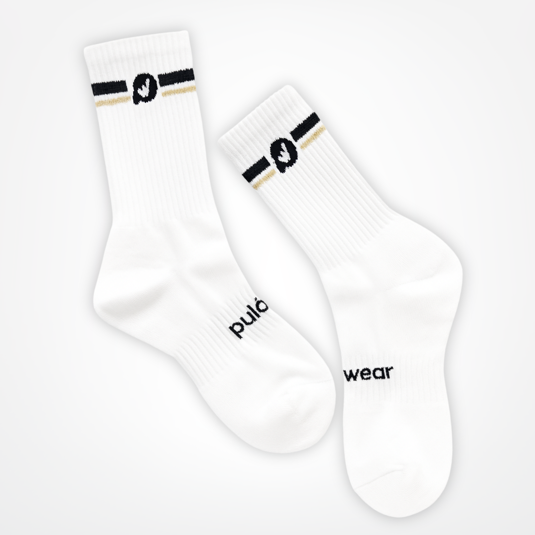Șosete PulóWear - albe cu logo
