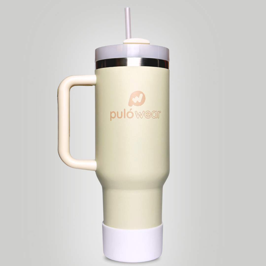 Cană termos din oțel PulóWear - Bej