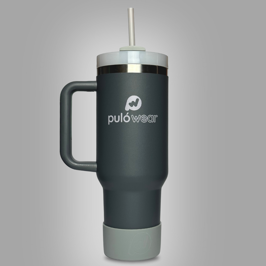 Cană termos din oțel PulóWear - Gri-cosmic