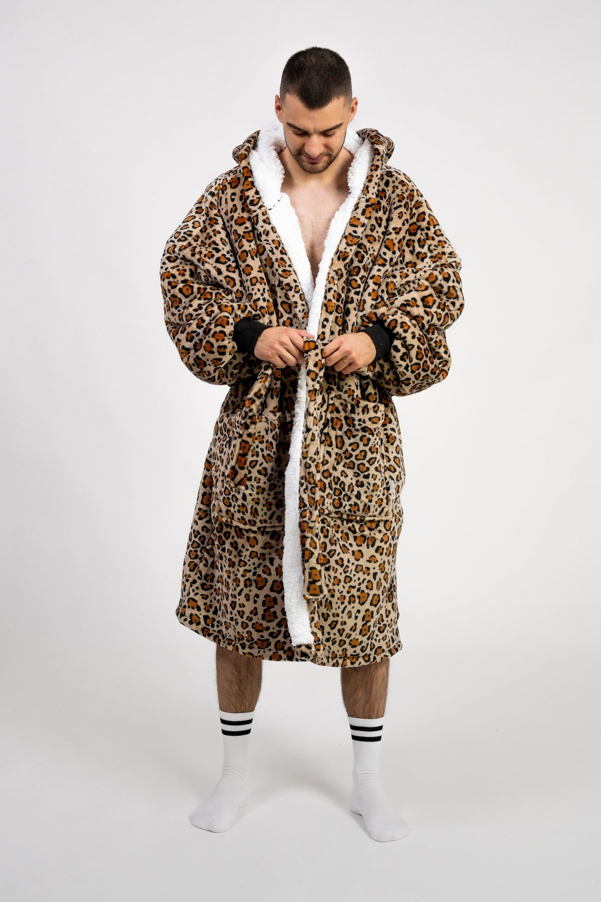 Halat cu imprimeu de leopard