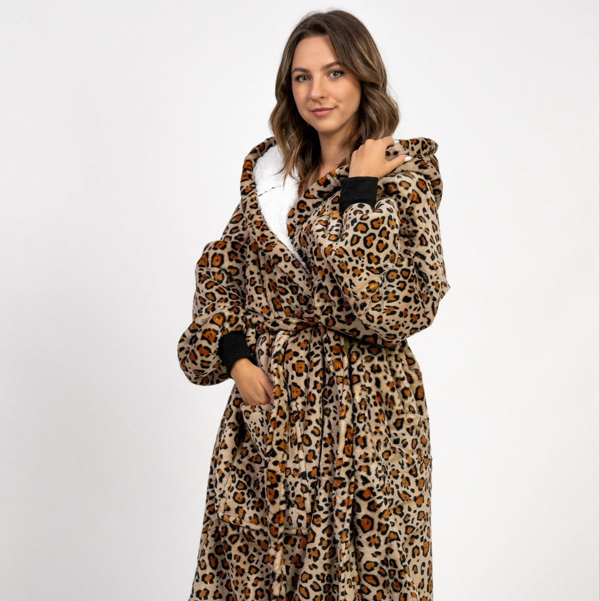 Halat cu imprimeu de leopard