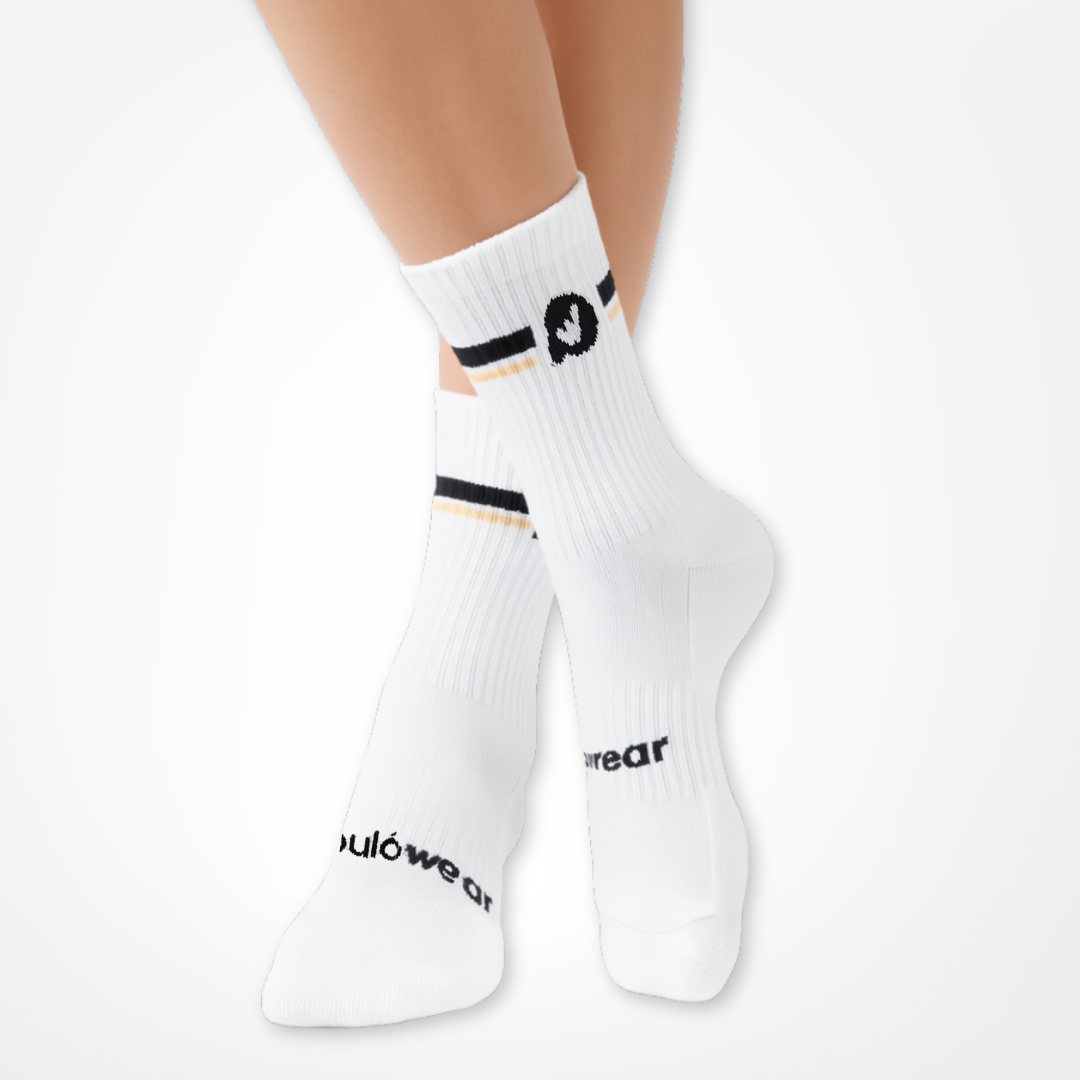 Șosete PulóWear - albe cu logo